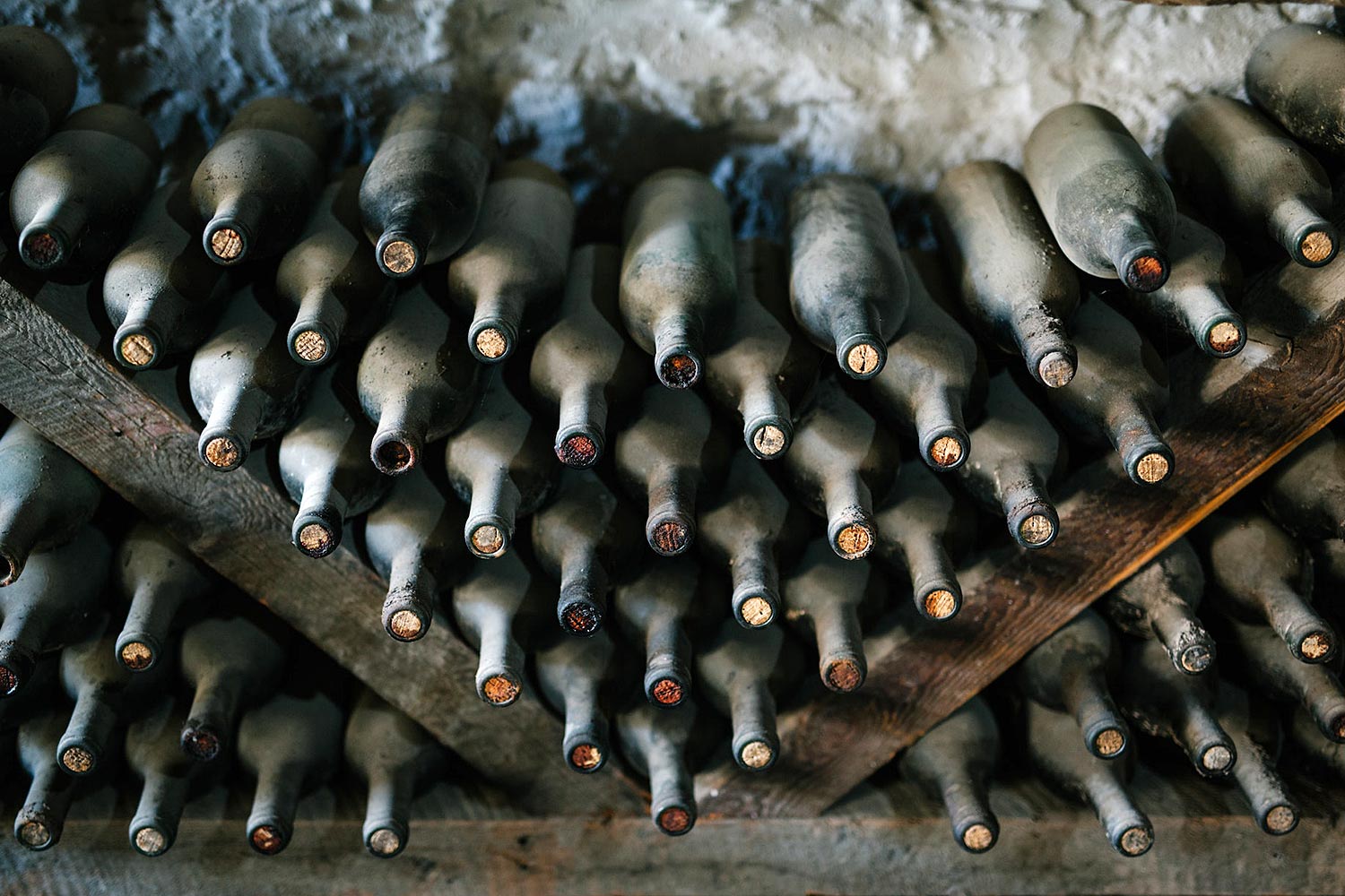 Bouteilles de vin rouge