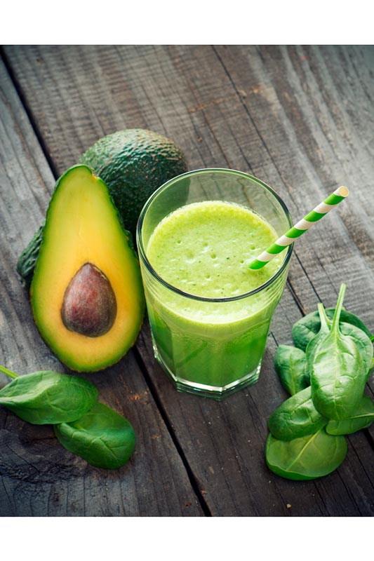 Smoothie Avocat Épinards