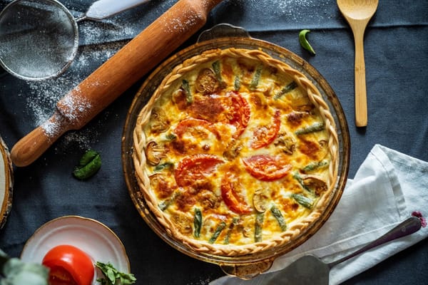 Quiche Lorraine sans gluten.